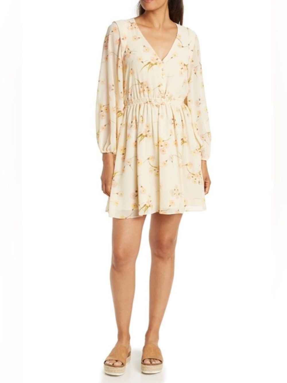 Madewell - Carnation Floral Cate Dress, L, 21” PTP, 36” L